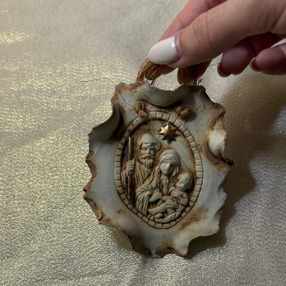 Rustic Nativity Scene Ornament